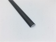 Half Round Matt Black